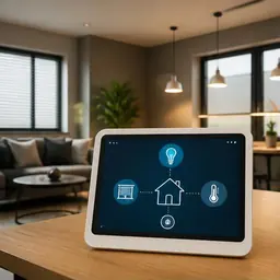 Home Automation Setup: Central home automation control hub