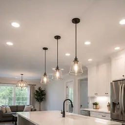 Lighting Installation: Recessed and pendant lighting installation