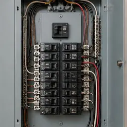Panels & Circuit Breakers: Open electrical breaker panel