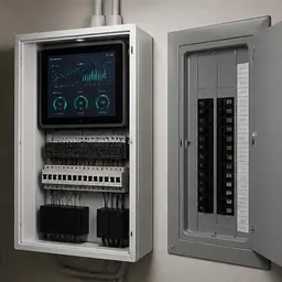 Tesla Power Control System (PCS): Power control cabinet and energy monitor